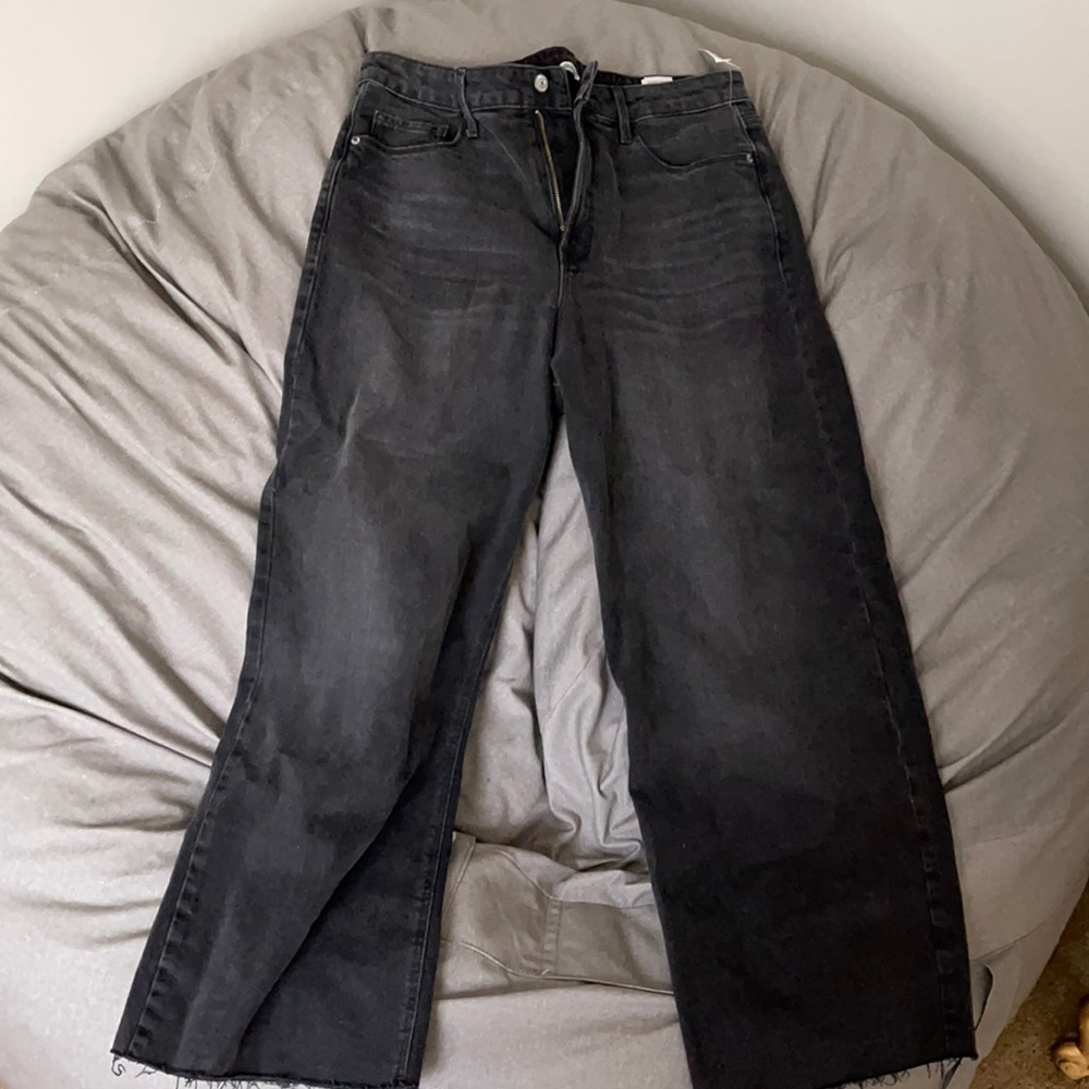 Black wide leg old navy jeans